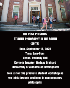 student Philosophy in the South flier