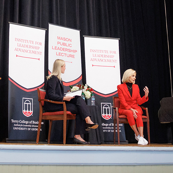 Allison Ausband on stage at The UGA Chapel