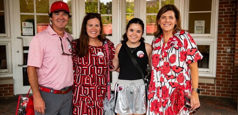 Members of the Parents Leadership Council at the PLC tailgate