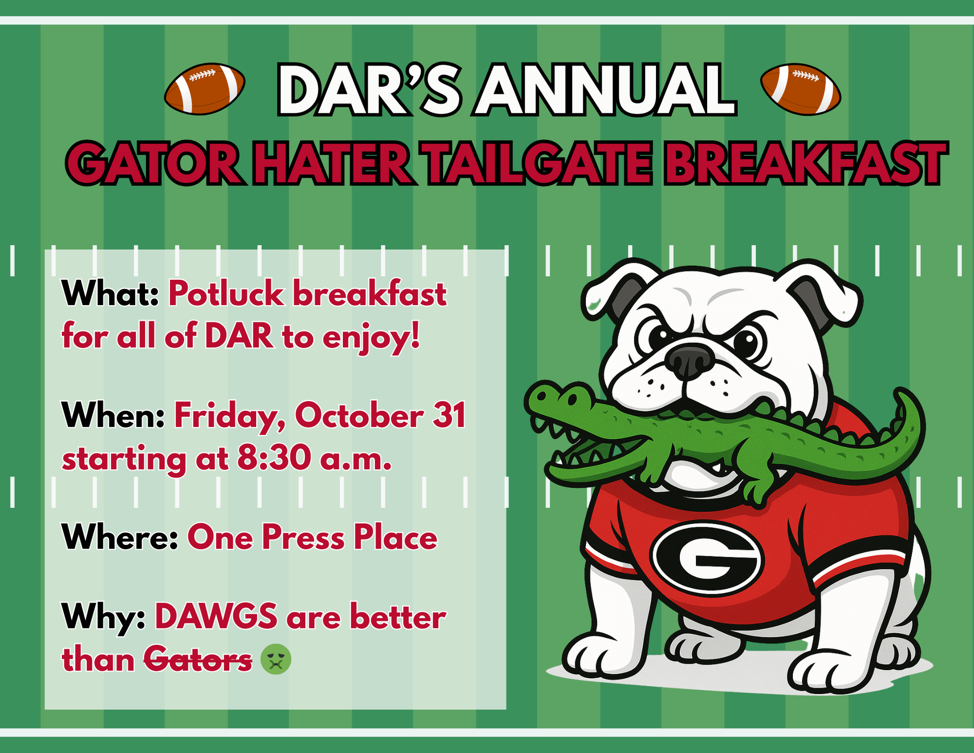Gator Hator Breakfast
