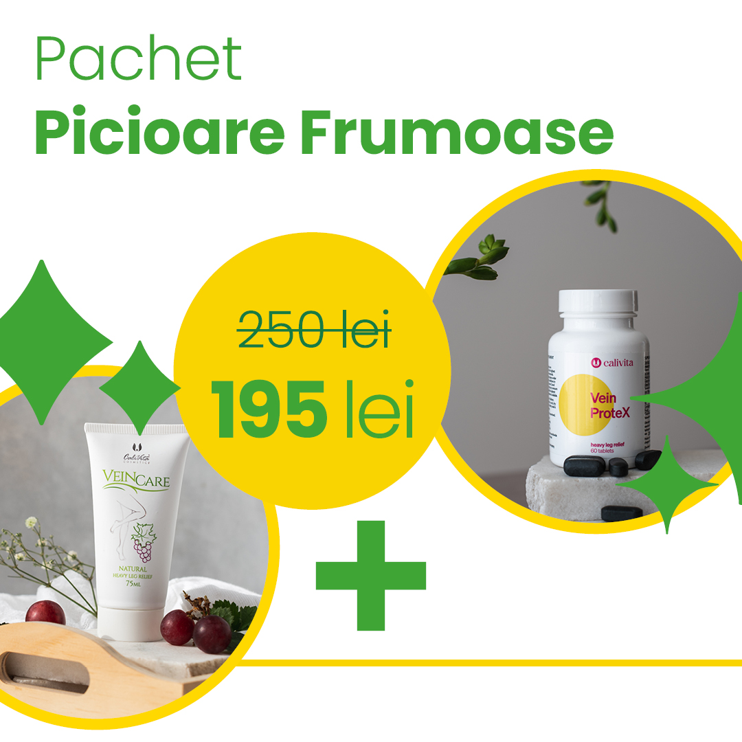 Pachet Picioare Frumoase: Vein Care + Vein Protex