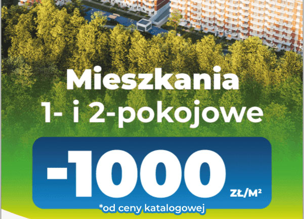 Rabat 1000 zł/m2 od ceny katalogowej