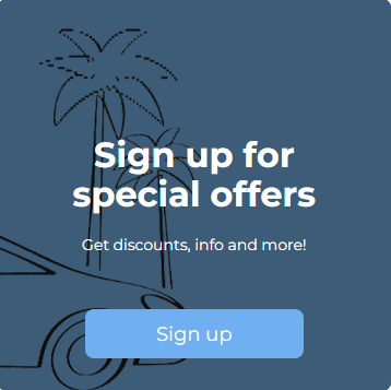 Sign up for special offers