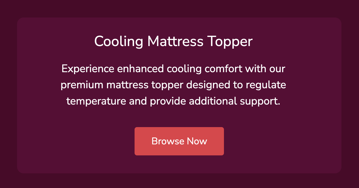 Helix Cool Mattress Topper