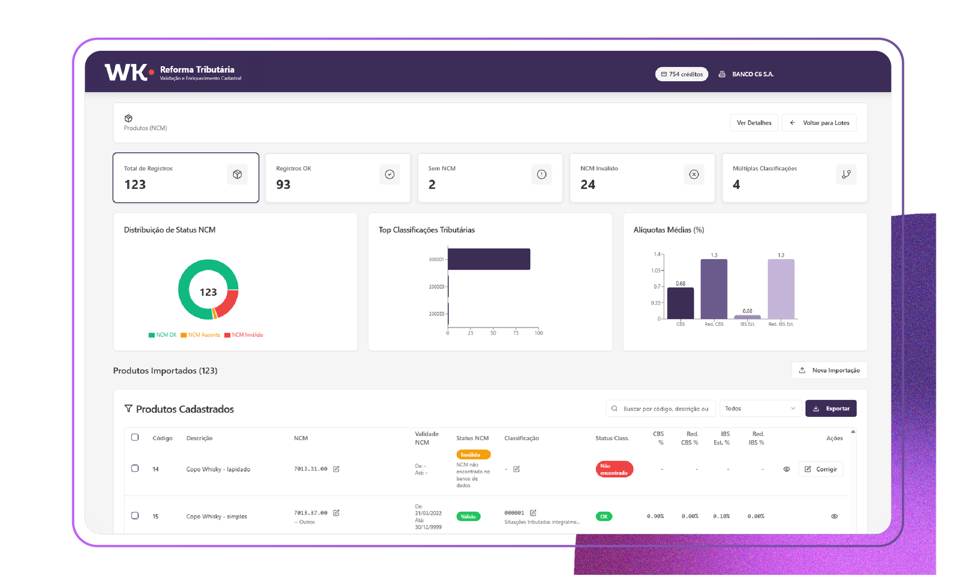 Validação e enriquecimento de Cadastro para a Reforma Tributária