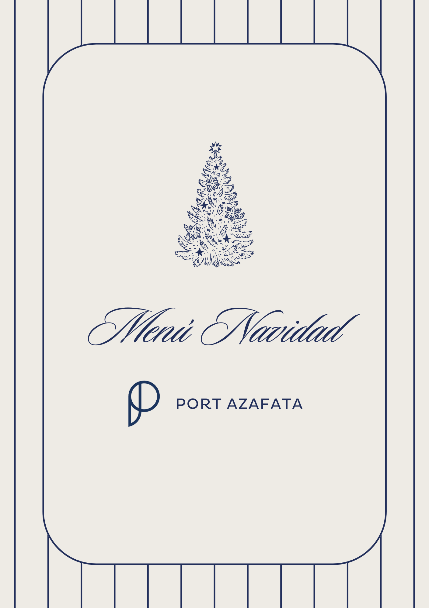 Christmas Menu for Flight Attendant