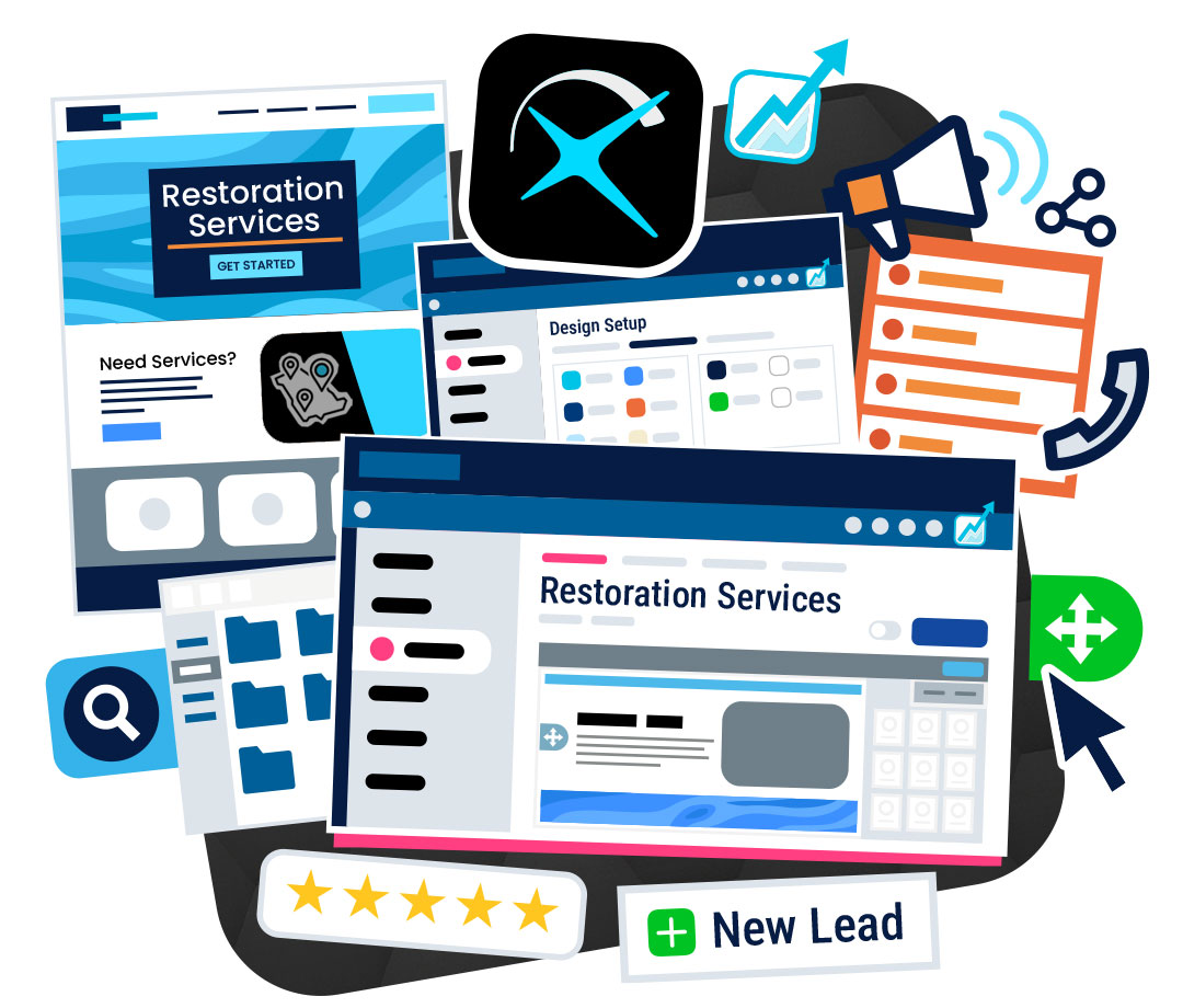 Xcelerate Software Xcelerate Restoration Software Website & Marketing Product