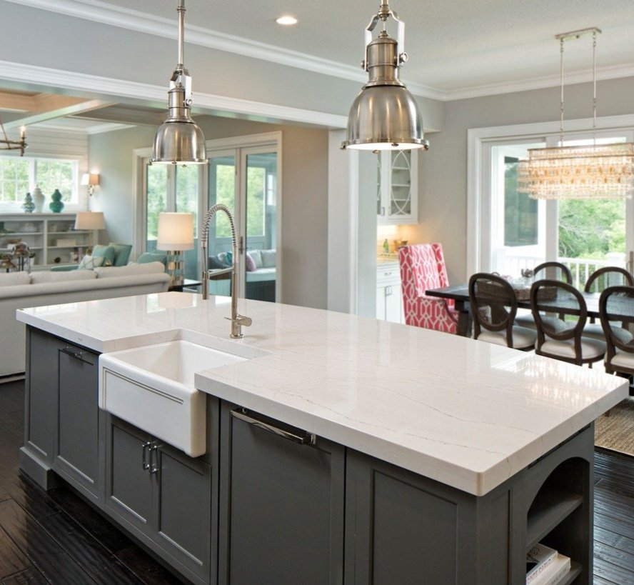 Modern kitchen countertop installation by Tile Zone in Houston, TX — expert granite and quartz remodeling that enhances home design, style, and value