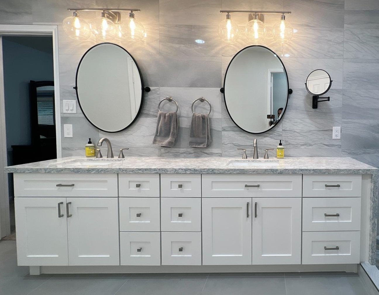 Discover custom bathroom vanity options at Tile Zone’s Houston showroom — featuring elegant designs, durable materials, and expert craftsmanship to elevate your remodel