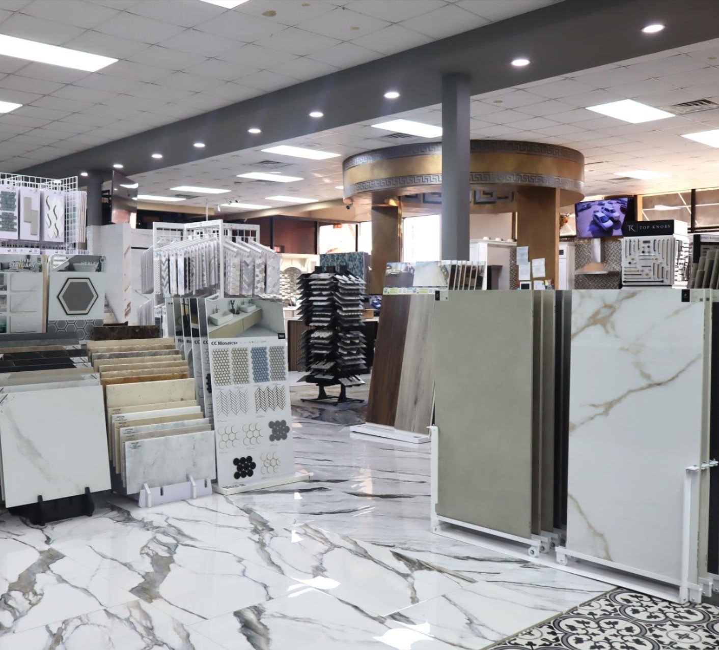 Houston tile flooring showroom featuring porcelain, ceramic, and wood-look tiles — durable, stylish, and built for long-lasting performance by Tile Zone