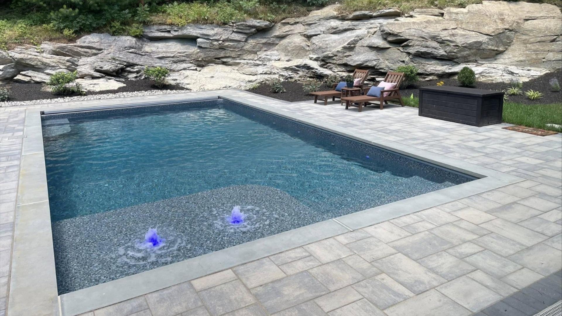 Professionally maintained residential pool in Madison, CT
