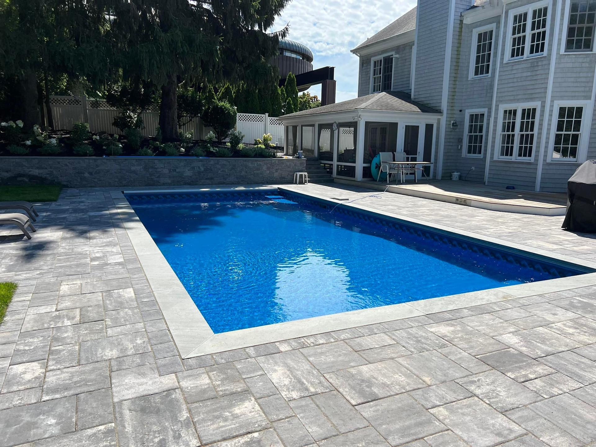 Routine pool cleaning and water balancing in Madison, CT