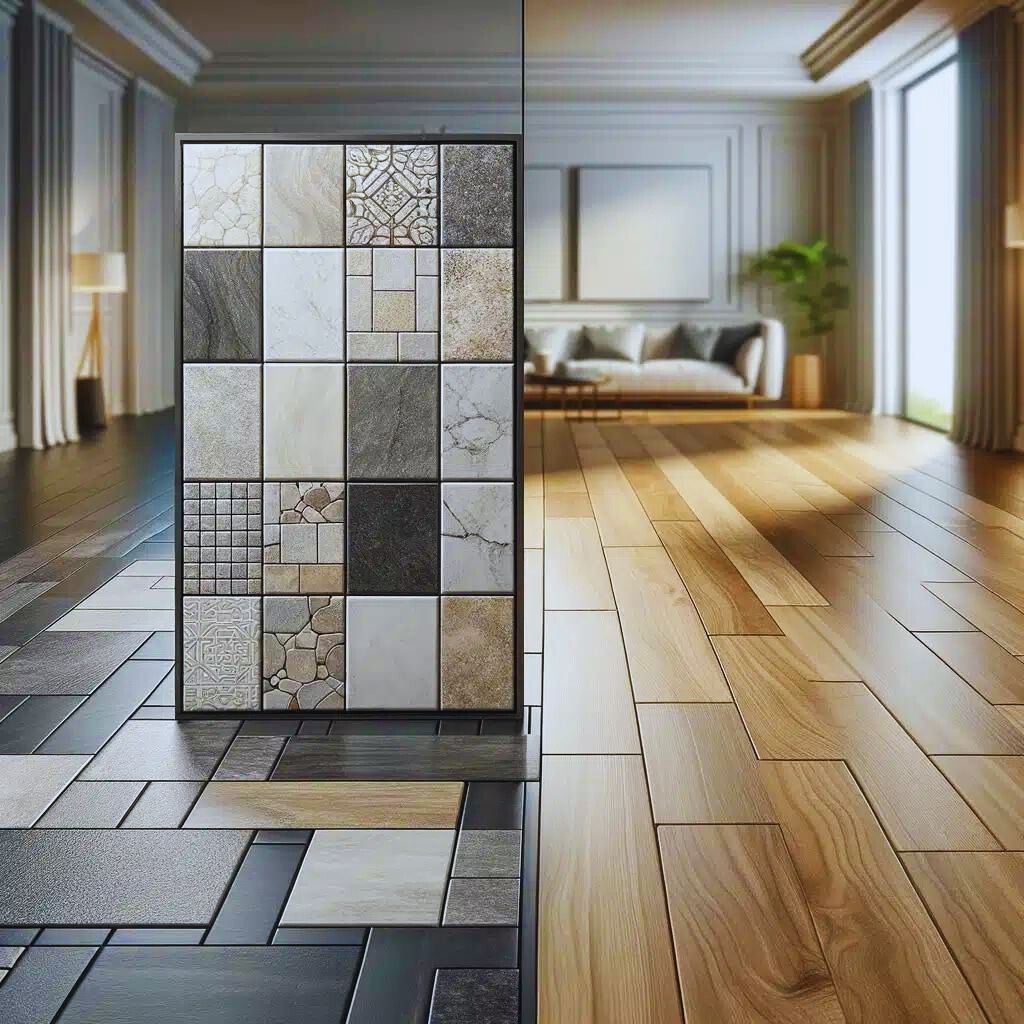 LVP vs LVT flooring options illustrated