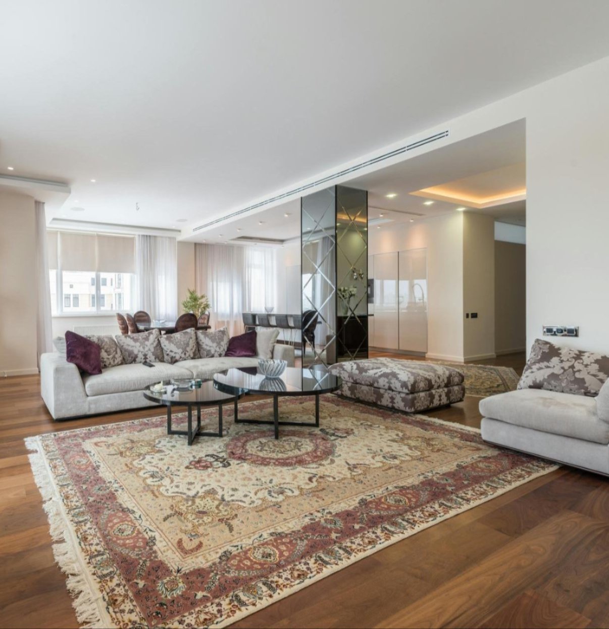 Results of professional rug cleaning by Dan Dan the Carpet Man - showing clean and refreshed area rugs