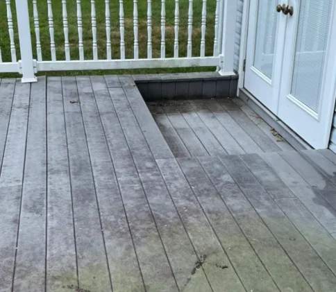 Before image Composite Deck Cleaning