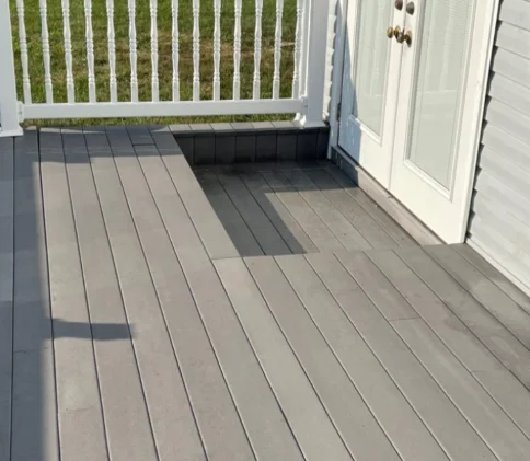 After image Composite Deck Cleaning