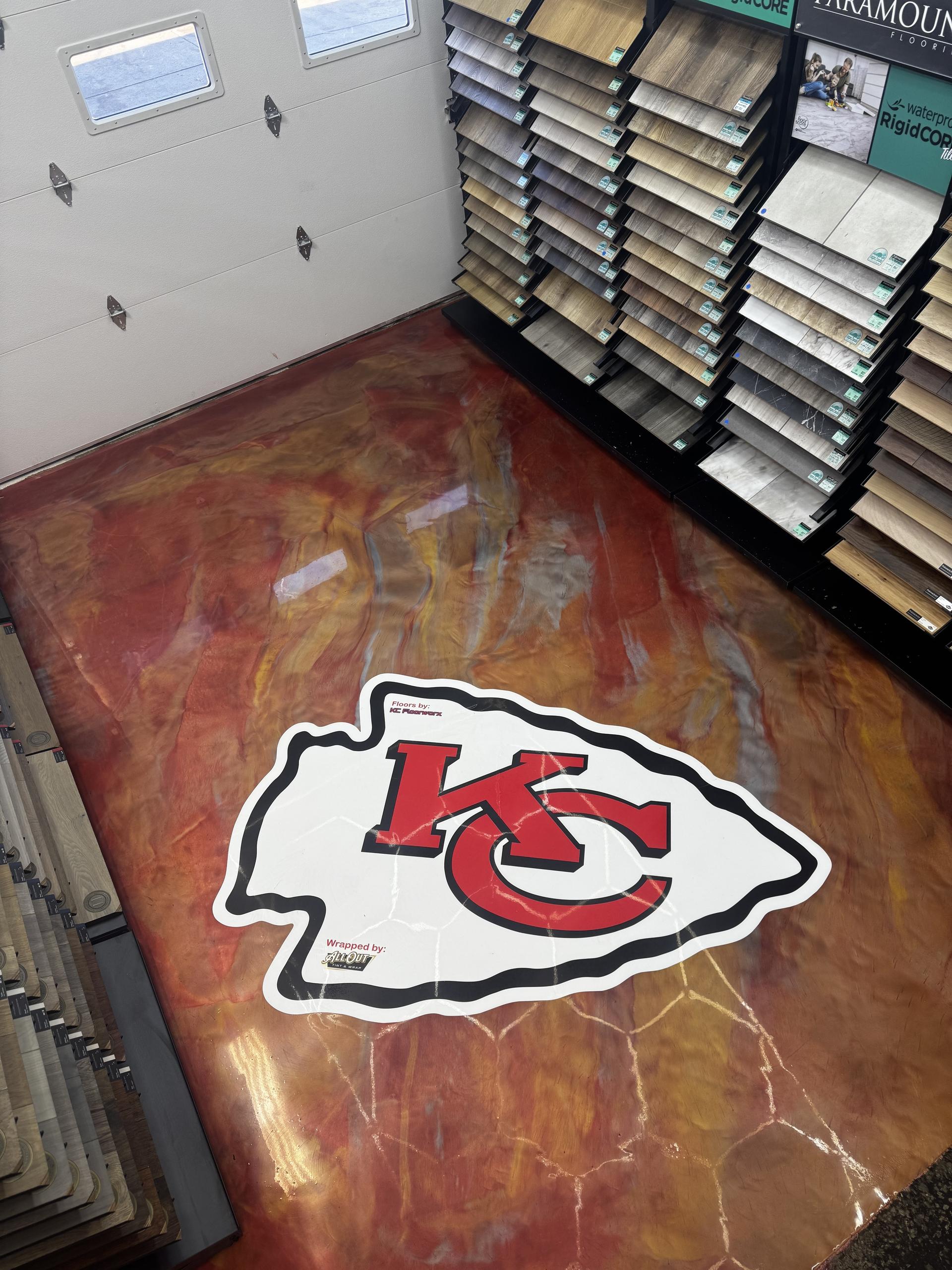 Epoxy flooring installation in Johnson County, KS