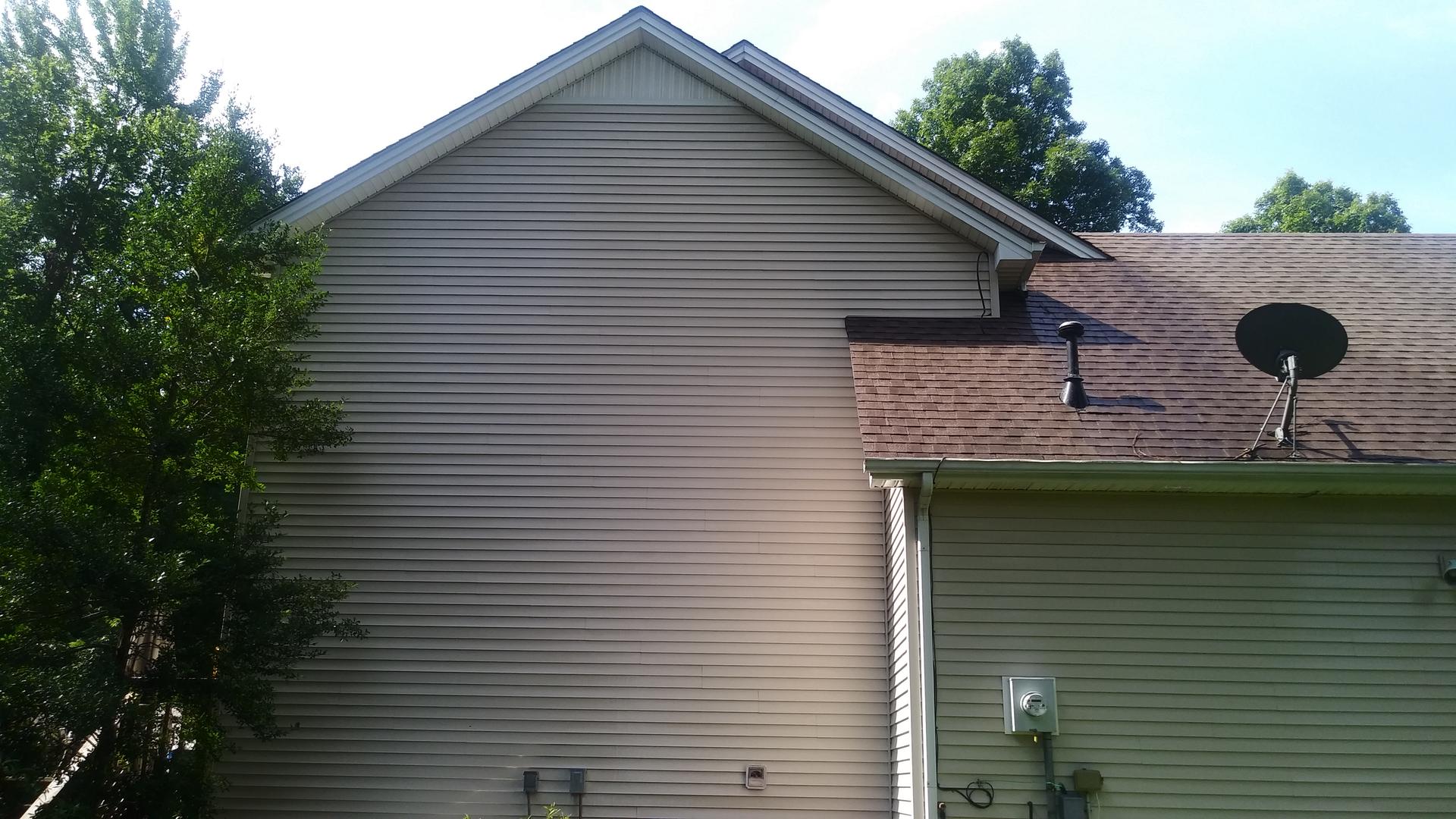 After photo Pressure Washing in Western Kentucky