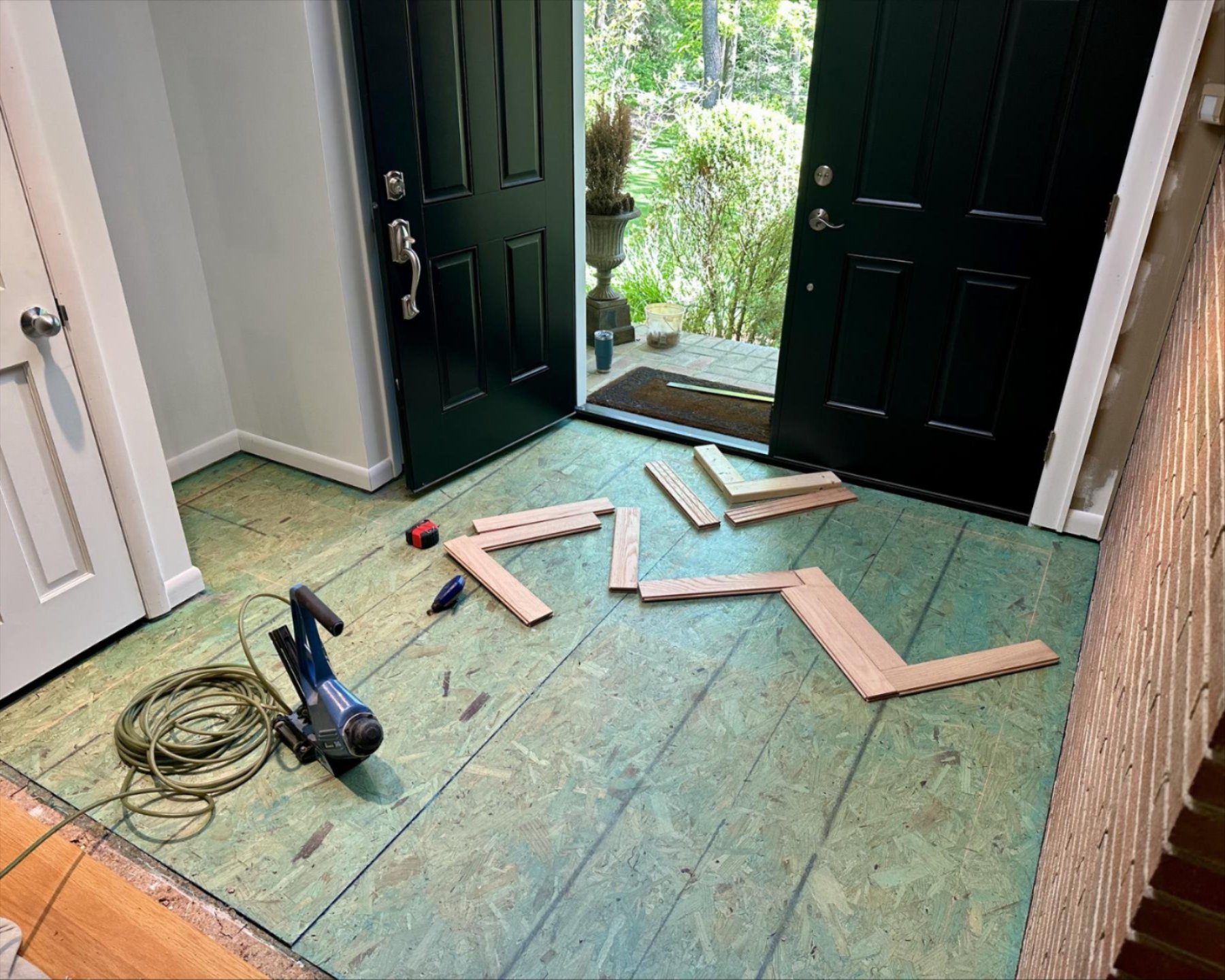 Before flooring installation in Pike Creek, DE