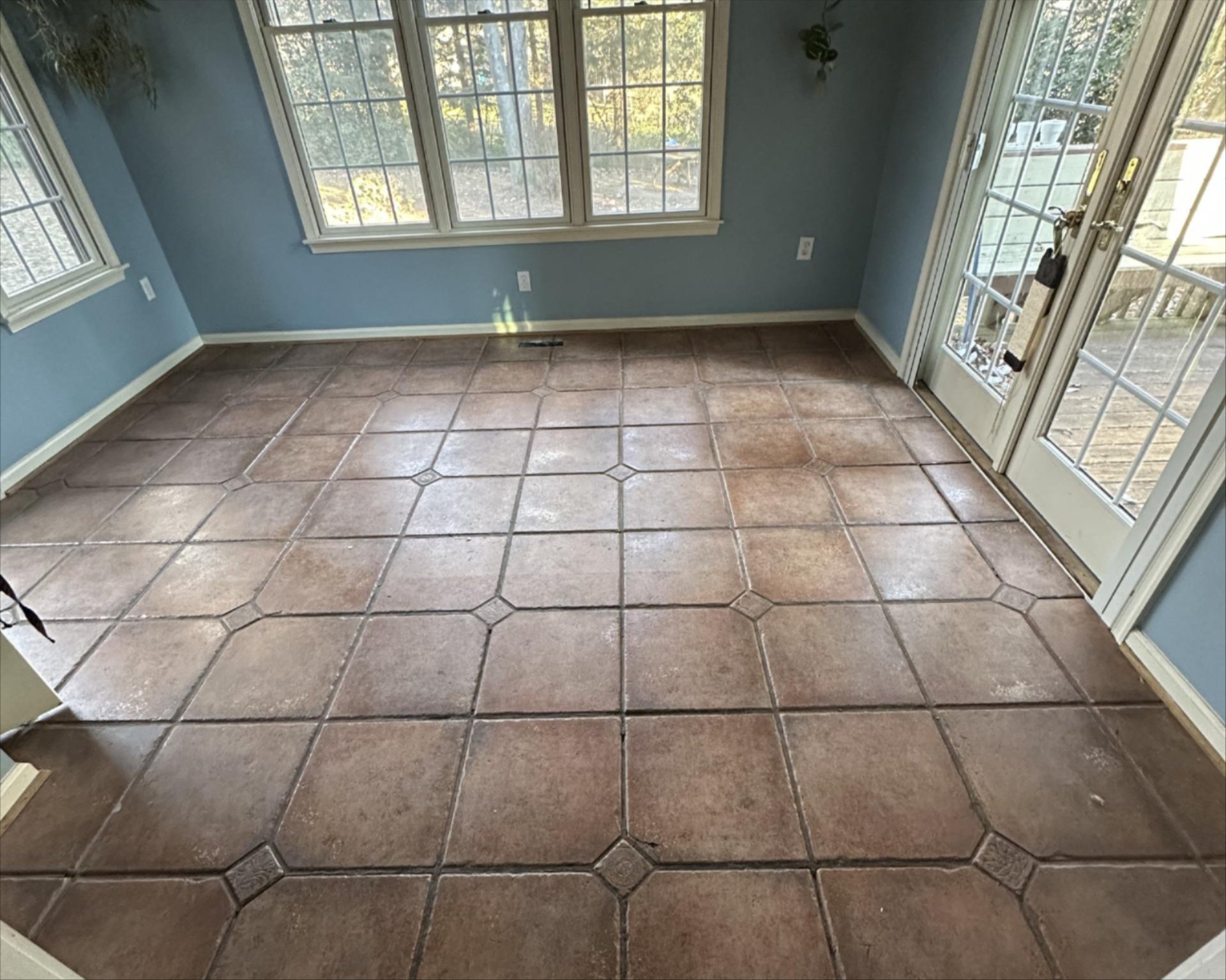 Before flooring installation in Ladenburg, PA