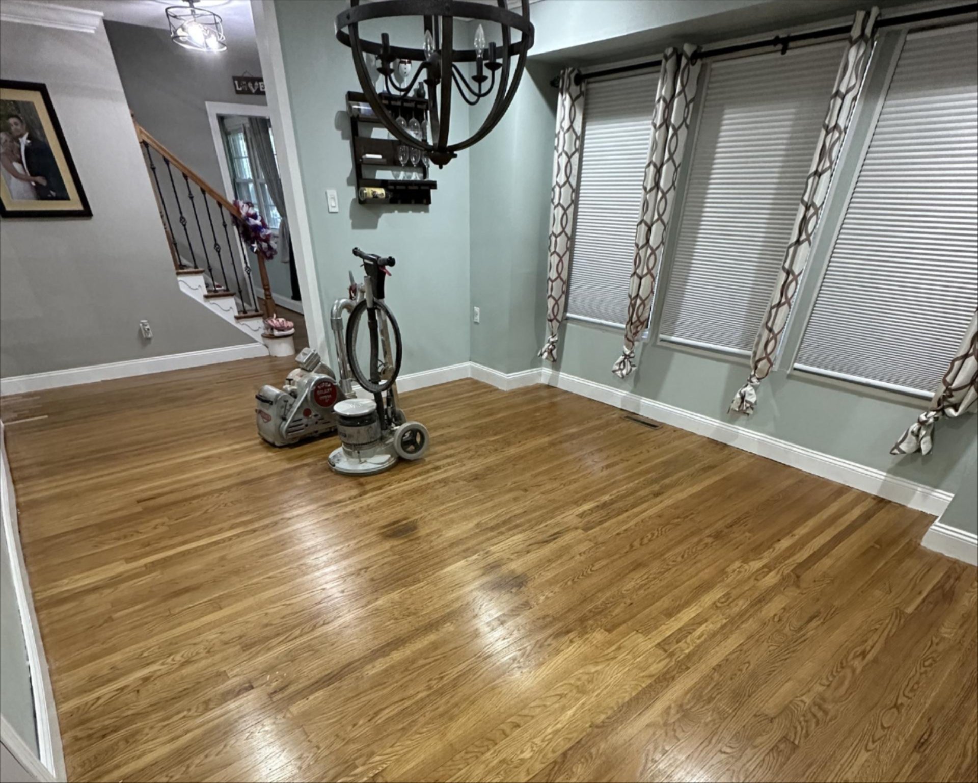 Before floor sanding and refinishing in Wilmington, DE