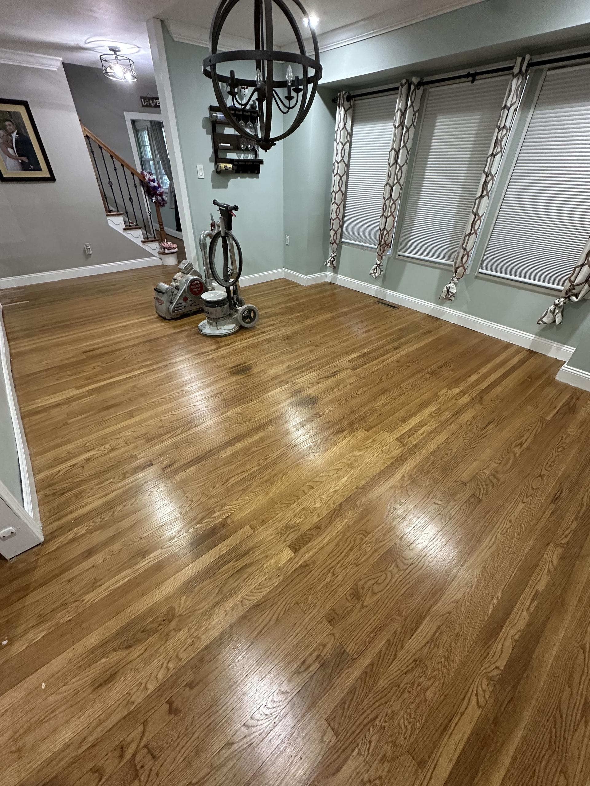 Before picture of sanding and refinishing in Wilmington, DE