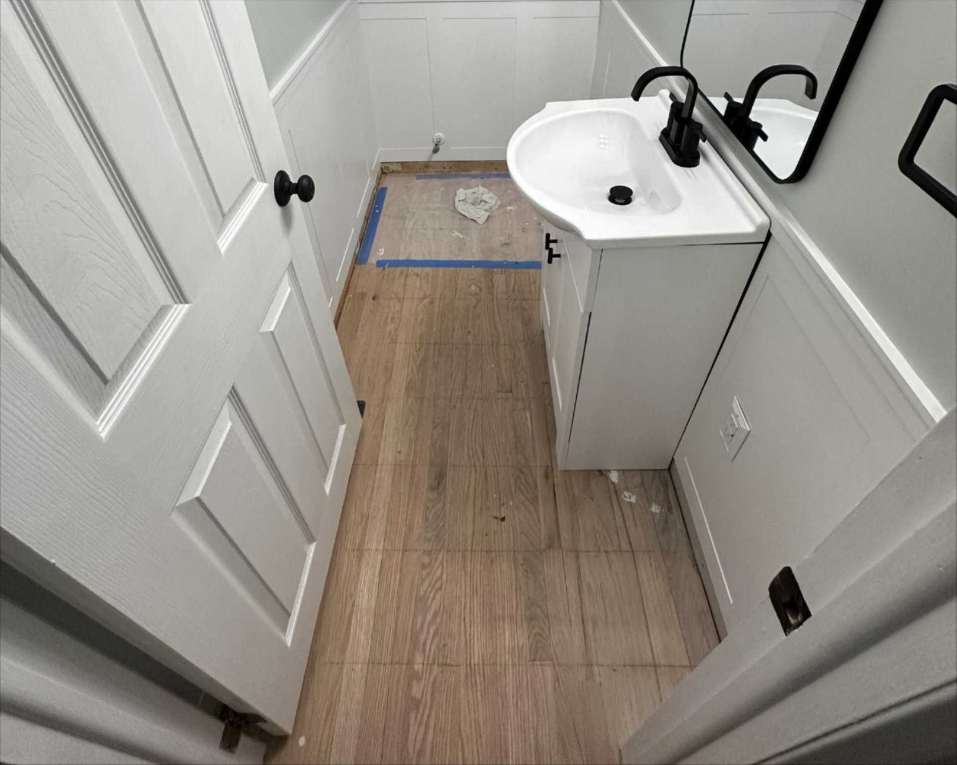 Before flooring installation in Wilmington, DE