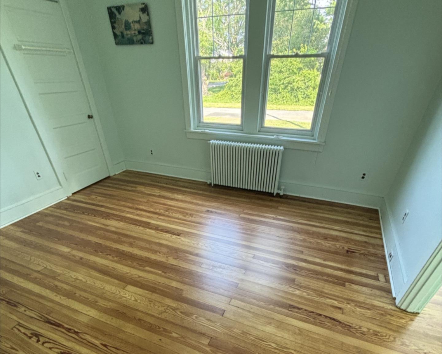 After floor sanding and refinishing in Edgemoor, DE