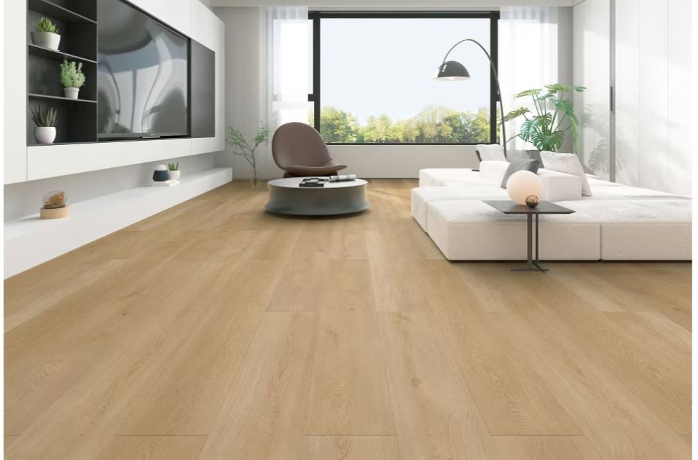 Prestige Oak scene from the HomeLike Premium Rigid Core Collection of Vinyl Plank 4 Less