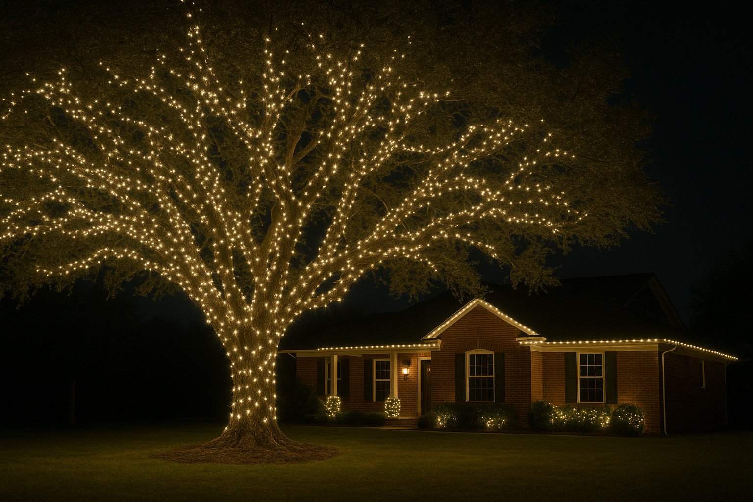 Setup and takedown of Holiday lights in East Texas