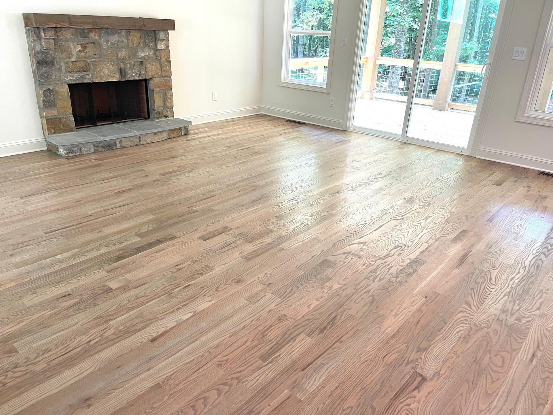 Professionally installed enginered wood flooring in Cumming, GA