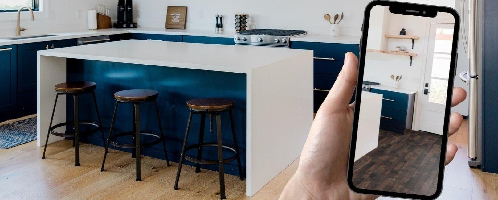 Room visualizer app. See how different flooring will look in your space