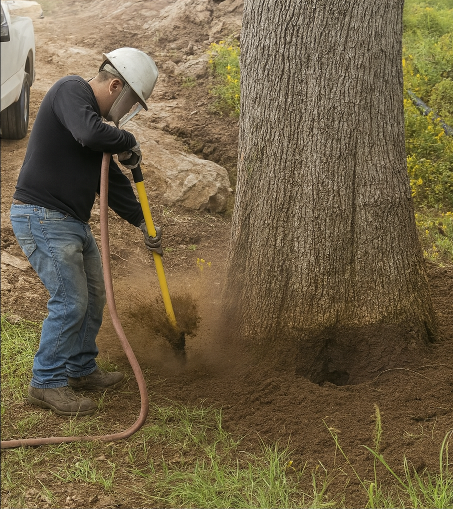 Air spading services in Dallas TX and surrounding areas