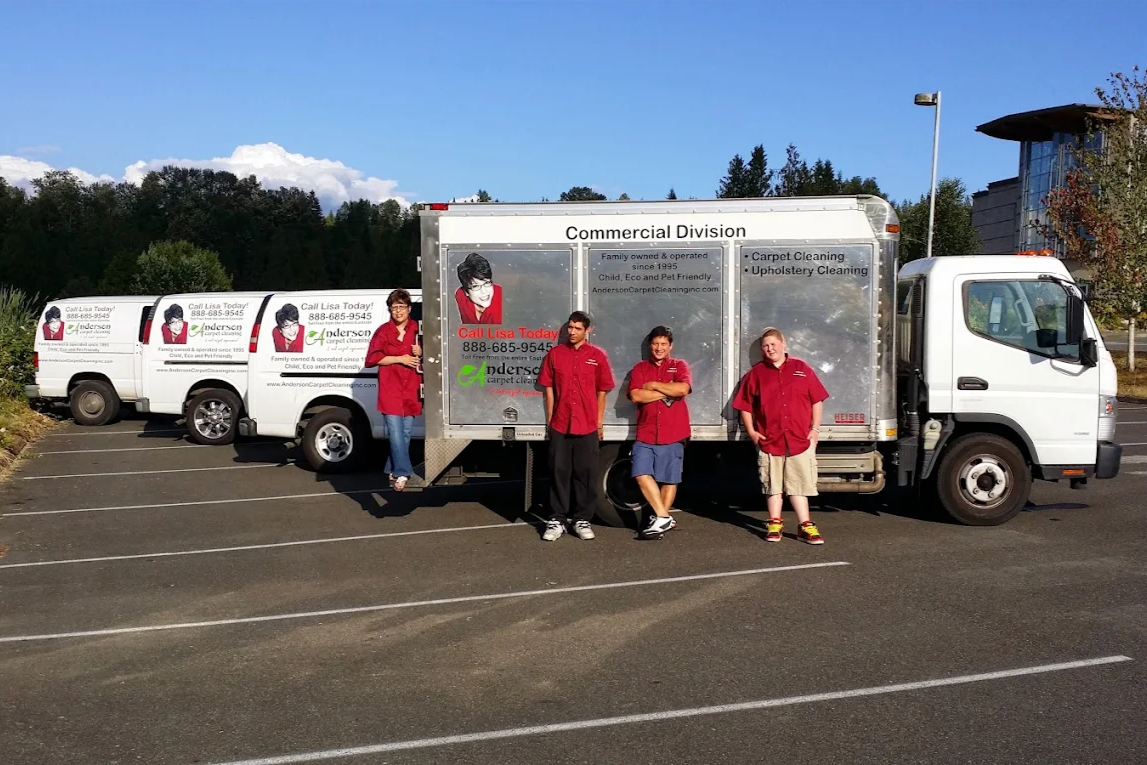 Anderson Carpet, Wood & Tile Cleaning team providing commercial and residential steam cleaning across the Greater Seattle area Anderson Carpet, Wood & Tile Cleaning team providing commercial and residential steam cleaning across the Greater Seattle area