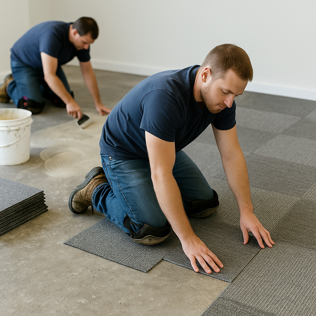 Commercial flooring installation in SE Michigan