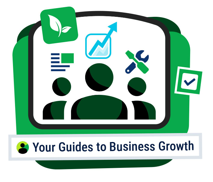 New Leads Graphic showing a symbol with 3 people