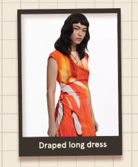 Draped Long Dress