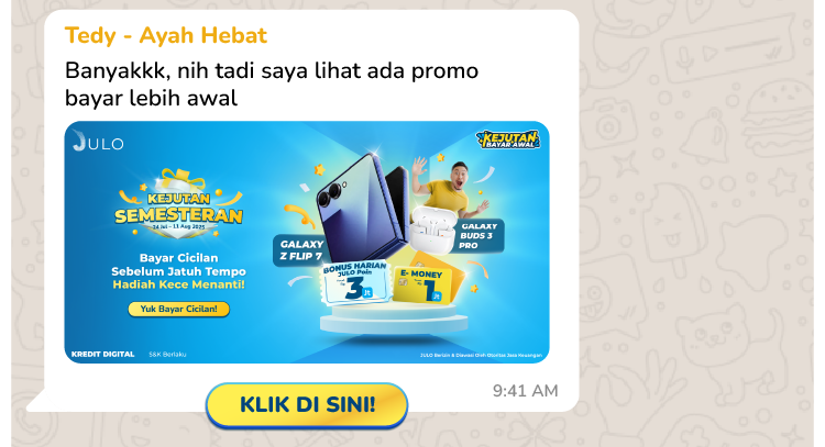 KEJUTAN BAYAR AWAL