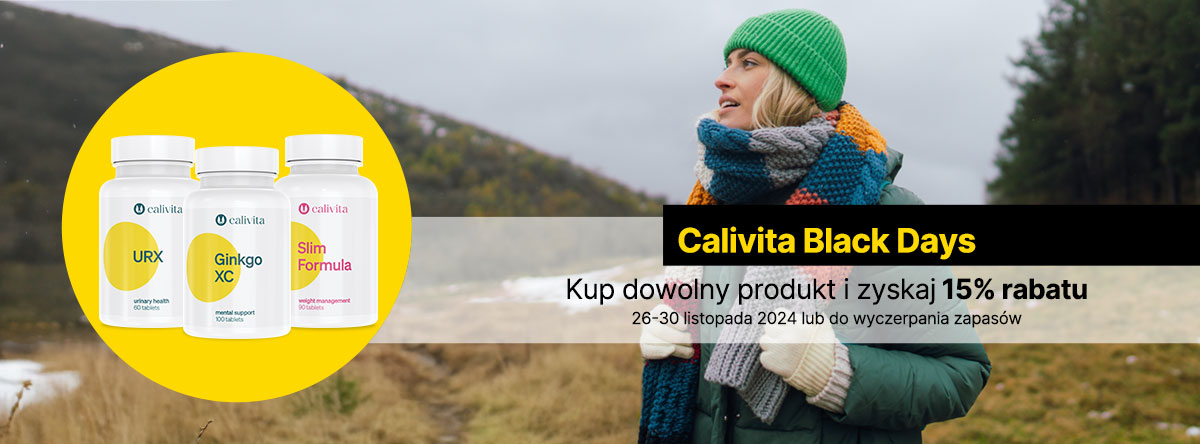 Calivita Black Days minus 15% na wybrane produkty promocje 1