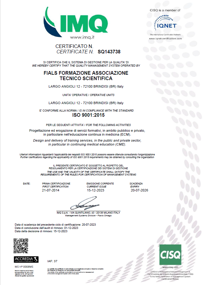 Qualità Fials Formazione - CSI CERT