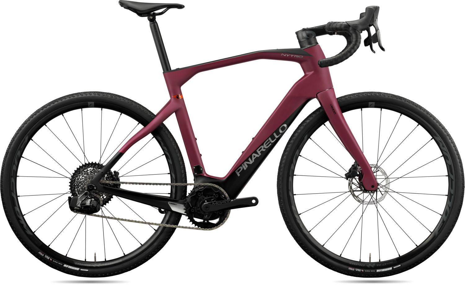 Pinarello Nytro Gravel E7, Sram Force eTap AXS, Fulcrum Rapid Red Laufräder, Italian Wine