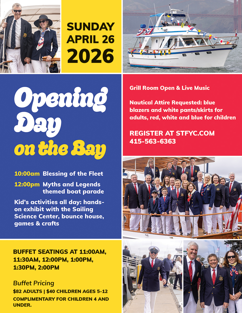 st francis yacht club dress code Opening Day on the Bay at the Clubhouse - 4/26/2026