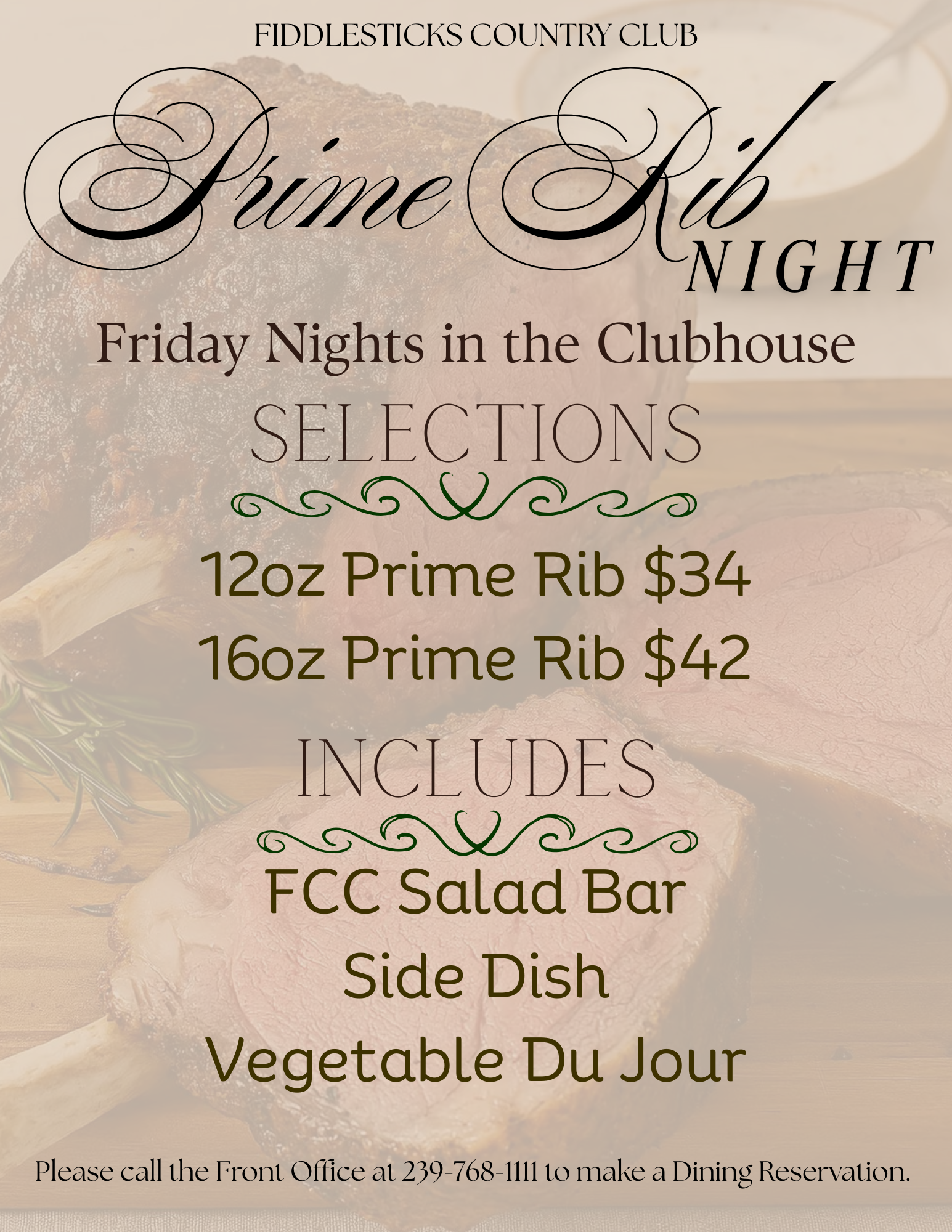 Dining at Fiddlesticks Country Club | 4 Venues & Weekly Menus