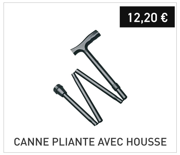 Canne pliante avec housse