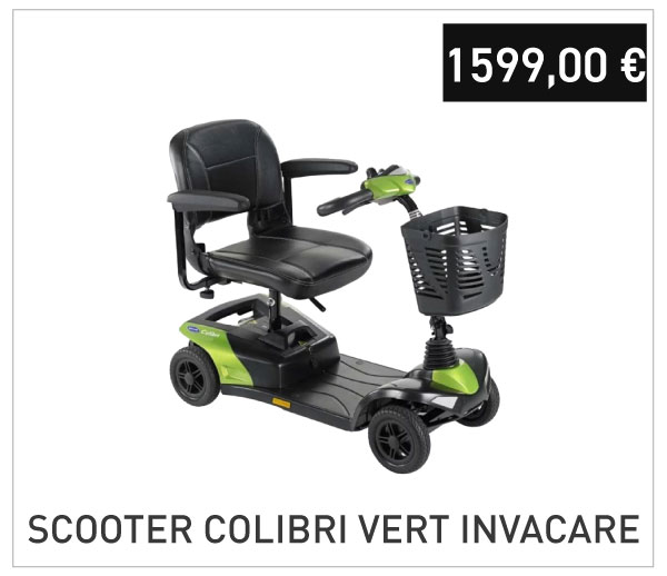 Scooter Colibri vert Invacare Outdoor