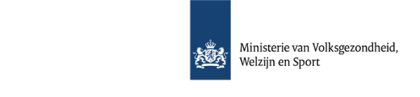 Logo Ministerie van Volksgezondheid, Welzijn en Sport