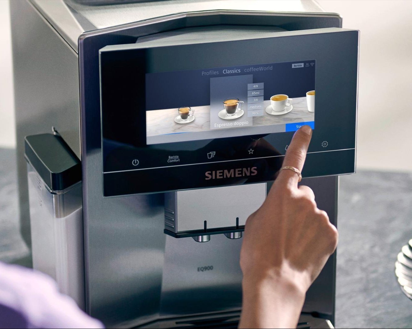 Siemens EQ700 en EQ900 (plus) volautomatische espressomachines