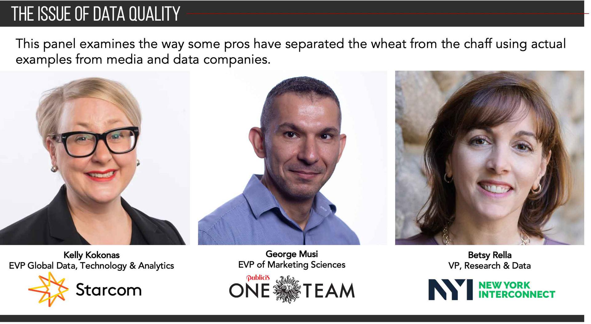 The Issue of Data Quality