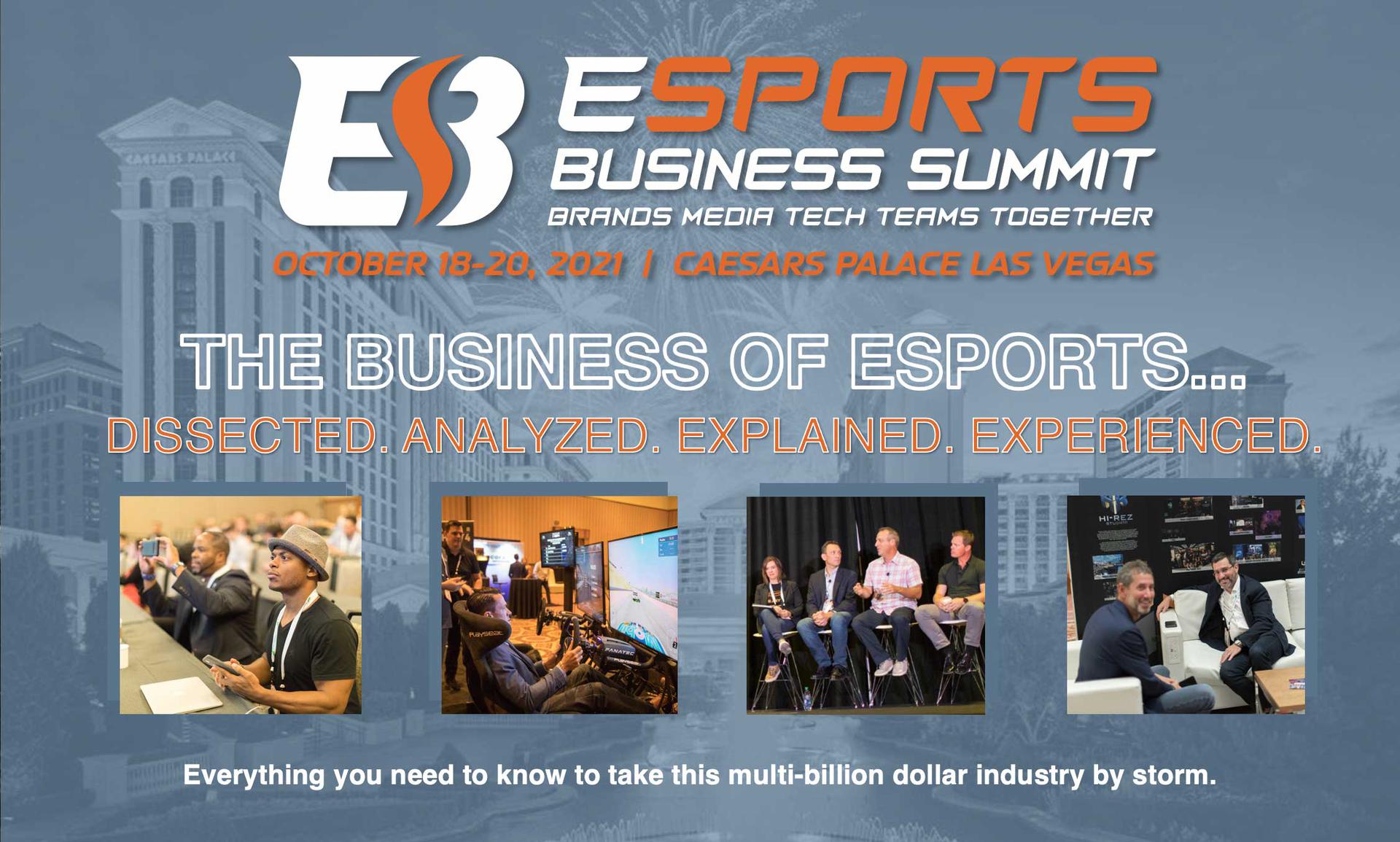 Esports Business Summit - Oct 18-20 in Las Vegas - Register Now