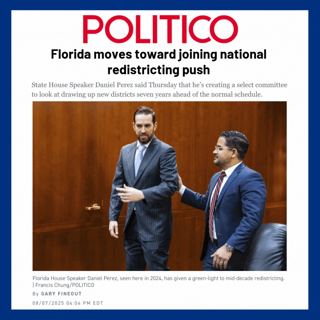 Punchbowl News article clipping about a potential Florida 
